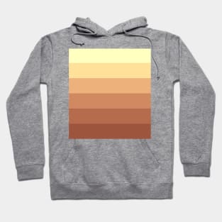 Stripes - Gradient - Dark to Light brown yellow Hoodie